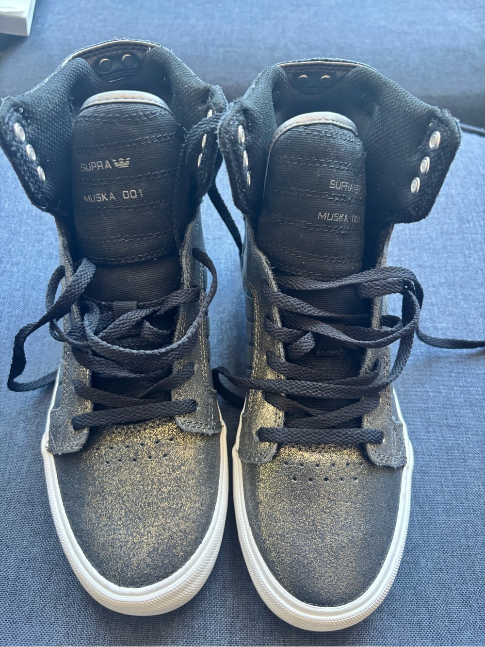 Supra kids high top skate shoes